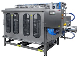 Установка прессования и охлаждения творожного сгустка